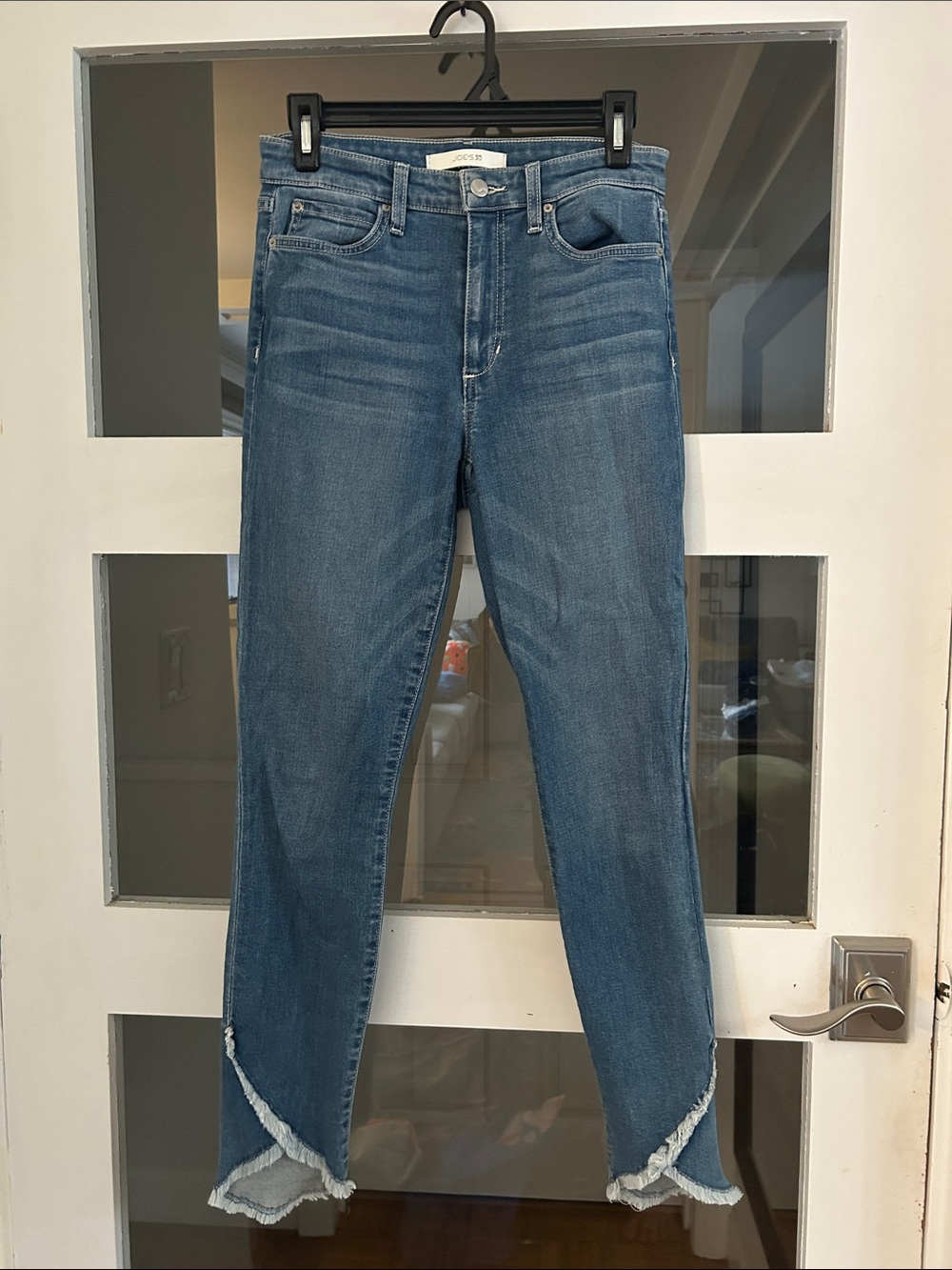 LAWLESS Mid Blue High-Rise Skinny Ankle Jeans